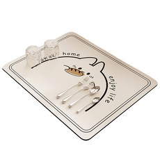 Bluecozy 珪藻土餐具瀝水墊 50 x 60 cm, 款式 02