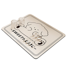 Bluecozy 矽藻土餐具瀝水墊 30 x 40 cm, Style 01