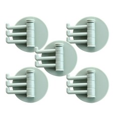 피어니스트 원형 무타공 다중걸이, 그린, 5개