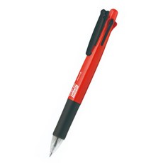 ZEBRA 斑馬牌 Clip-on Multi 螢光4色原子筆 0.7mm + 0.5mm 自動鉛筆組, 1套, 紅色