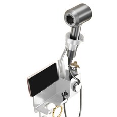 Unihill 無孔烘乾機支架手機支架存儲, 1個, 白色