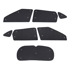 GMZ MOTORS 適用於 Kia Seltos 2019-2022年款 車用遮陽簾 車宿窗簾 全車套組, 黑色, 1套