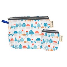 베베슈에뜨 유아용 방수 약 + 기저귀 파우치 세트, 숲속우리집