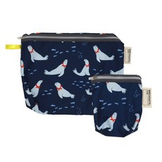 베베슈에뜨 유아용 방수 약 + 도시락 파우치 세트, 언더더씨