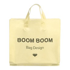 마켓감성 스프링스 쇼핑봉투 토트백 중형, 노랑, 50개