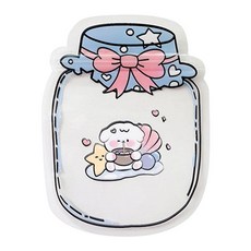 Maket Gamseong 玻璃瓶造型小物包裝袋, 50個, 藍色