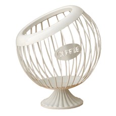 Arty Home 高級圓形咖啡膠囊收納籃 TYPE 1, 1個, 白色