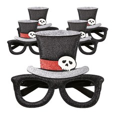 알로데 고스트 파티 프레임 축제 안경, TYPE13해골모자, 5개