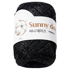 니뜨 써니 데이즈 실 60g, 20 블랙, 1개
