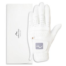 KameLo 布料超細纖維高爾夫手套 左手用, 1個, 白色