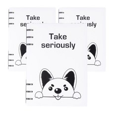 마켓감성 만화그림 노트, 퍼피, 3개