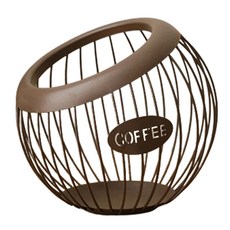 ARTIHOM 高級圓形咖啡膠囊收納籃 TYPE 2, 1個, 棕色