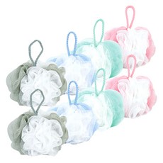 우리가스토리 투톤 프릴 샤워볼 50g x 4종 세트, 혼합색상, 2세트