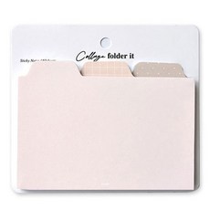 PLEPIC 拼貼摺疊式寬版便利貼, 裸色, 1個, 1入