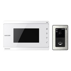 KOCOM 影像電話 K6B VP-70C + 玄關攝影機 KC-94 套組, K6B VP-70C(影像電話 白色), KC-94(玄關攝影機)