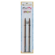 KnitPro Yarna Ginger Deluxe 可換式木製長針頭棒針 2入, 1個
