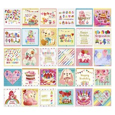 Maumdama Dolce 迷你卡片 30種套組, 混色, 1套