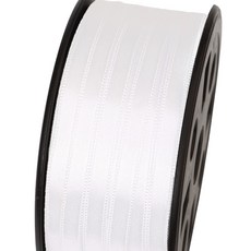 포장넷 공단기본 선물포장 리본끈 6mm, 01 백색, 1개, 90m