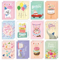 Maumdama Happy Day Party 明信片 24入, 混合顏色