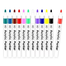 영아트 데코 드로잉 아크릴 마카펜 세트, 12색, 1개