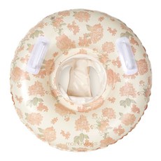 Motherworks 環形學步車型泳圈, 1個, 粉紅花朵