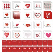 마음담아 하트뿅뿅 초미니카드 20종 x 2p + 봉투 20종 x 2p 세트, 랜덤발송(봉투), 1세트