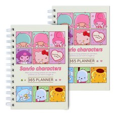 三麗鷗 365 每日計畫本, 2個, 混合色