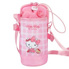 Sanrio 三麗鷗 Hello Kitty Max口袋水壺收納袋 50TH, 1個, 粉紅色