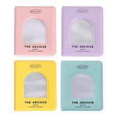 Eumes 迷你小卡活頁夾相簿4款套組, 40張, 混合顏色