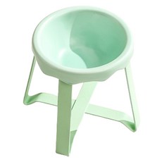 랜보어 반려동물 세라믹 받침대 식기, 그린, 1개