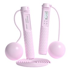 블럭마트 스마트 유/무선 줄넘기 고무볼 2p, 퍼플, 1세트