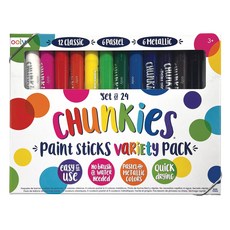 OOLY 胖胖繪畫棒 chunkies paint sticks, 1套, 24色