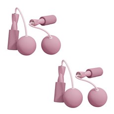 Block Mart 室內無線大球跳繩, 粉紅色, 2個