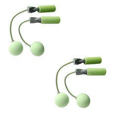 블럭마트 실내 무선줄넘기 빅볼, 그린, 2개