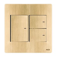 원하 에이스 팔렛트 단로 스위치 중3구 골드, 1개