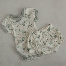 PEEKABOO 兒童玫瑰圖案上下套裝