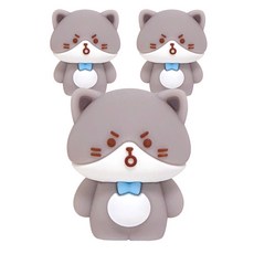 iiGEN 고양이 연필깎이, 회색, 3개