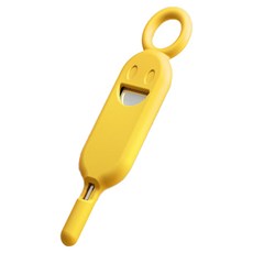 휴대폰 심카드 보관함 겸 핀케이스, 옐로우, 1개