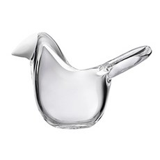 IITTALA Birds by Toikka 捕蠅鳥 80 x 80 mm, 1個, 透明白色