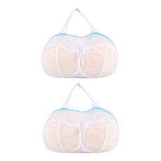 利賢 胸罩內衣洗衣袋 20 x 30 cm, 藍色, 2個