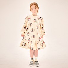 JELISPOON 迪士尼女童米妮My Love泡泡袖連身裙