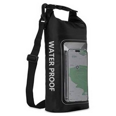 Elsso 多用途玩水防水斜背包, 黑色