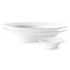 PRELUDE Neo Bone義大利麵碗 26cm 2個+Regency小菜盤 10cm 2個組, 義大利麵碗 26 cm 2 個 + 攝政配菜 10 cm, 白色, 1組