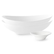 프렐류드 네오본 타원 와이드볼 2p + 리젠시 찬기 10cm 세트, 1세트, 타원와이드볼 2p + 리젠시 찬기 10cm, 흰색