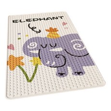 Sonio 動物朋友們 吸盤式浴缸墊 60 x 90 cm, 1個, 01 大象