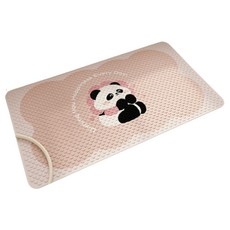 Sonio 可愛熊貓吸附式浴缸墊, 1個, 04 花朵熊貓