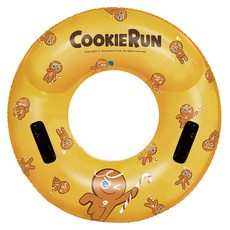 COOKIE RUN 跑跑薑餅人 雙層泳圈 87, 1個, 黃色