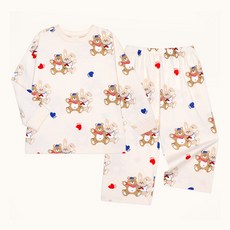 mollimelli friends 兒童款Luv Luv小熊室內上下套裝