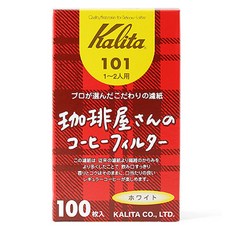 칼리타 커피샵 커피필터 화이트 101, 100개입, 1개