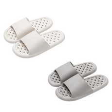 써뉴즈 미끄럼방지 물빠짐 욕실화 2종 세트, 화이트, 그레이, 1개